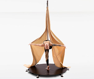 Lupit Aerial silk for stage, Dark ivory 7m