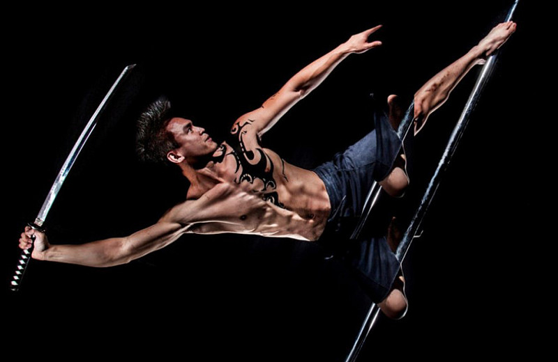 Stretch and train with #poleninja