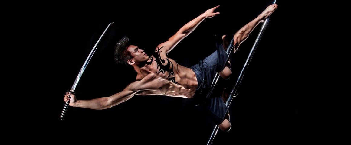 Stretch and train with #poleninja Stretch and train with #poleninja