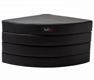 Colchoneta Lupit Crash Mat redonda Premium negra, Ø 1500 mm, grosor 120 mm