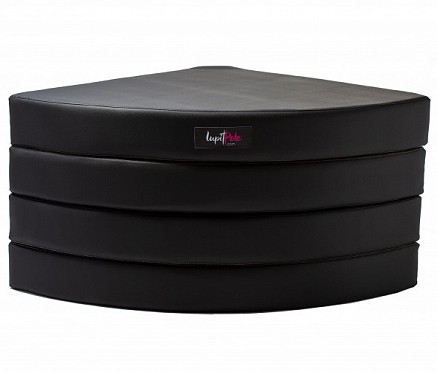 Lupit crash mat round Premium black, D 1500mm, T 120mm
