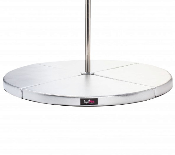 Lupit crash mat round Premium silver, D 1500mm, T 80mm