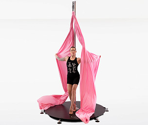 Lupit Aerial silk for stage, Orchid Pink 7m
