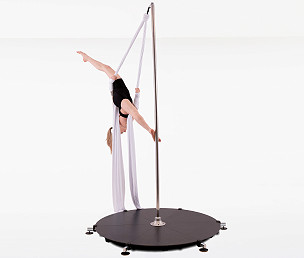 Lupit Aerial silk for stage, Coral White  7m
