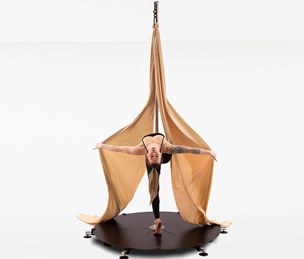 Lupit Aerial silk for stage, Dark ivory 7m