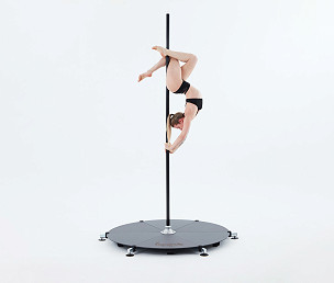 Lupit pole stage, quick lock, black, short legs 45mm, integrated silk mount Lupit pole stage, quick lock, black, short legs 45mm, integrated silk mount