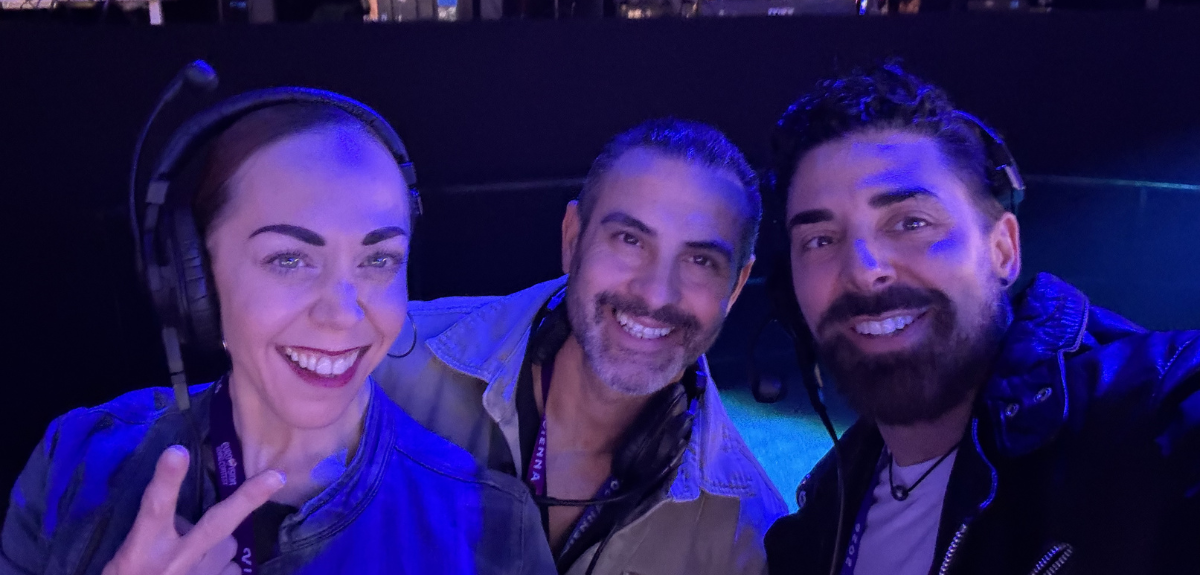 Beautiful setup of eurovision contest Lupit pole