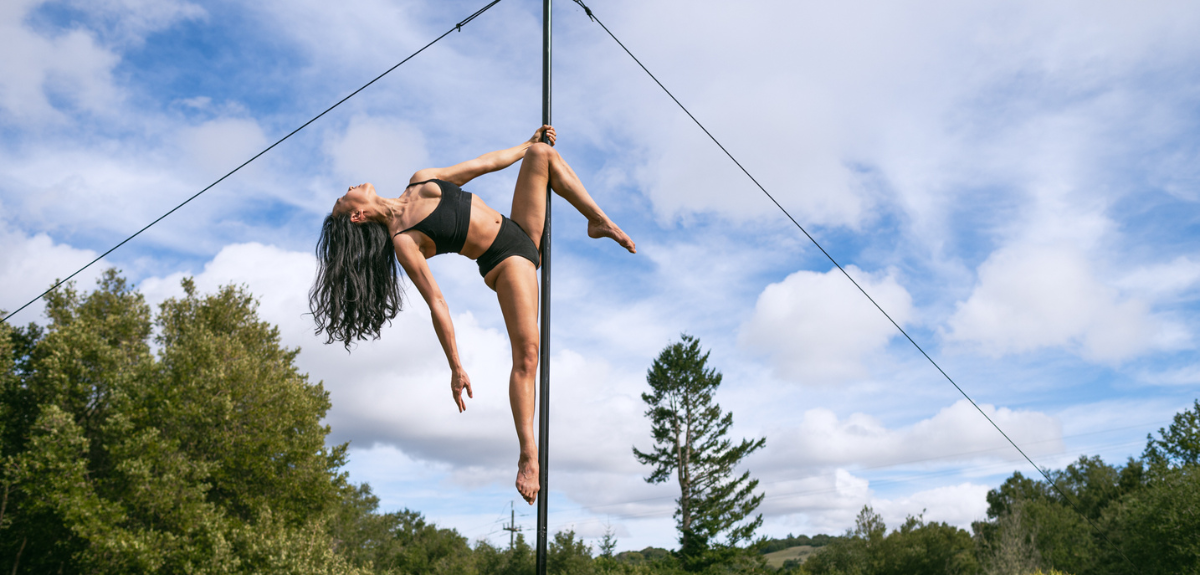 Lupit ninja pole perfect fit for outdoors