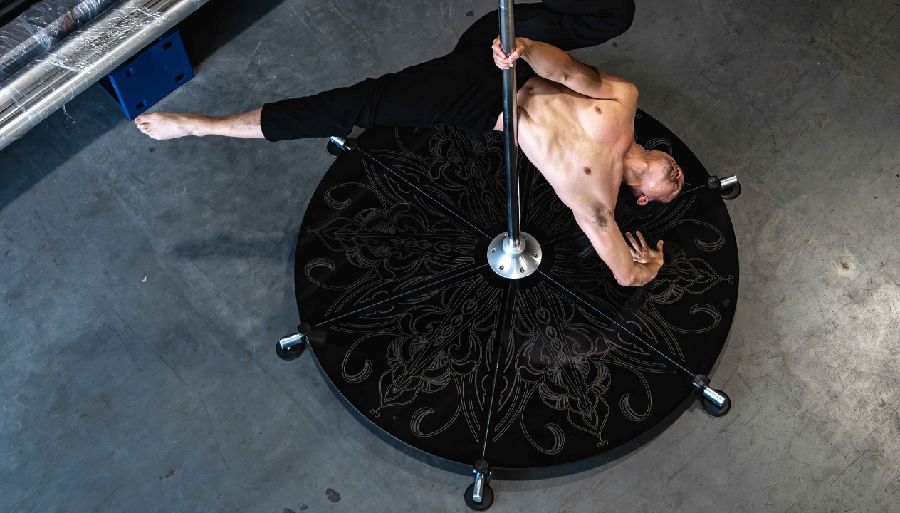 Mandala Stage Pole™ - Portable and Artistic I Lupit pole